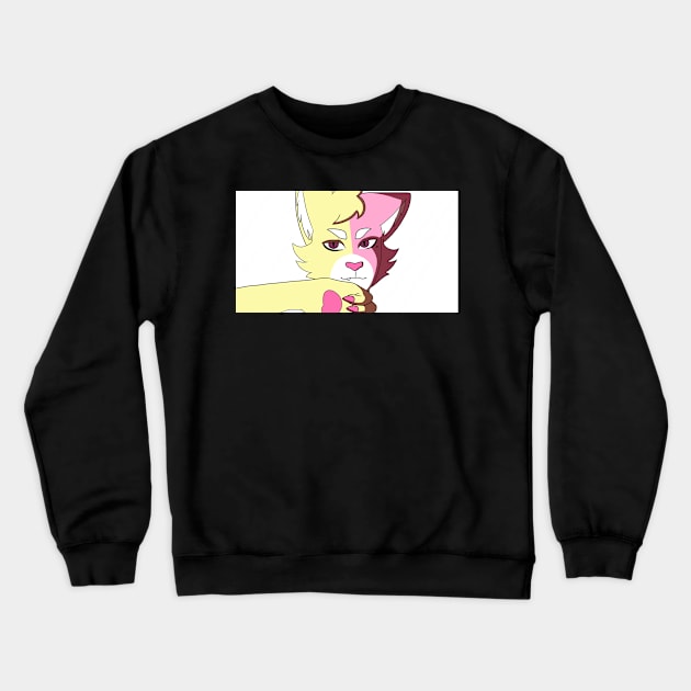 Genderbend Lucie (White) Crewneck Sweatshirt by emmamccarthybyrne@icloud.com